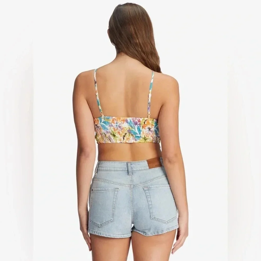 Roxy Live Free Strappy Tank SNOW WHITE PUALANI COMBO M L - Picture 10 of 11